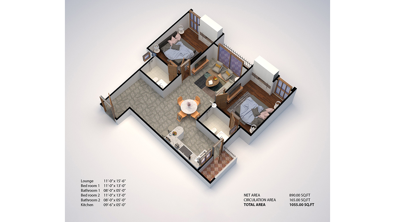 3D Floor Plan (CGI) sample